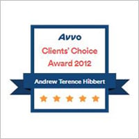 Avvo | Clients' Choice Award 2012 | Andrew Terence Hibbert | 5 Stars