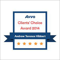 Avvo | Clients' Choice Award 2014 | Andrew Terence Hibbert | 5 Stars