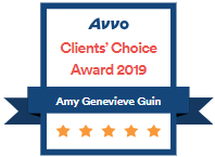 Avvo | Clients' Choice Award 2019 | Amy Genevieve Guin | 5 Stars